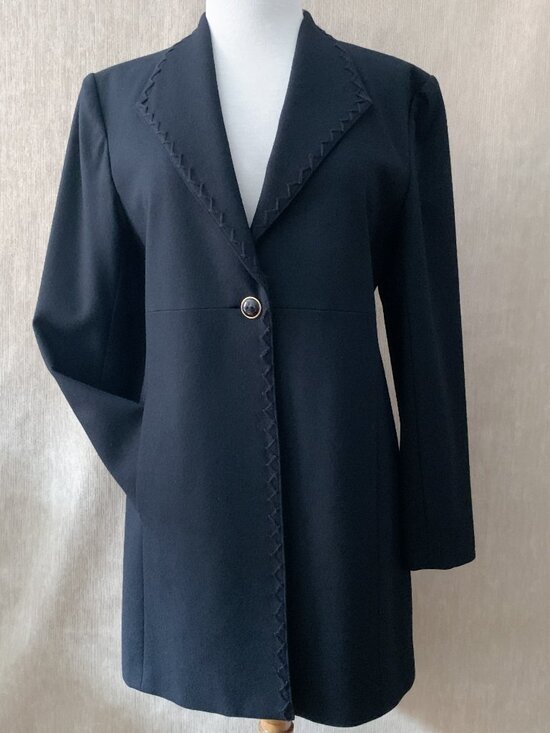 Simon Chang Jackets & Blazers - Vintage Simon Chang Single Button Long Blazer | Size 6